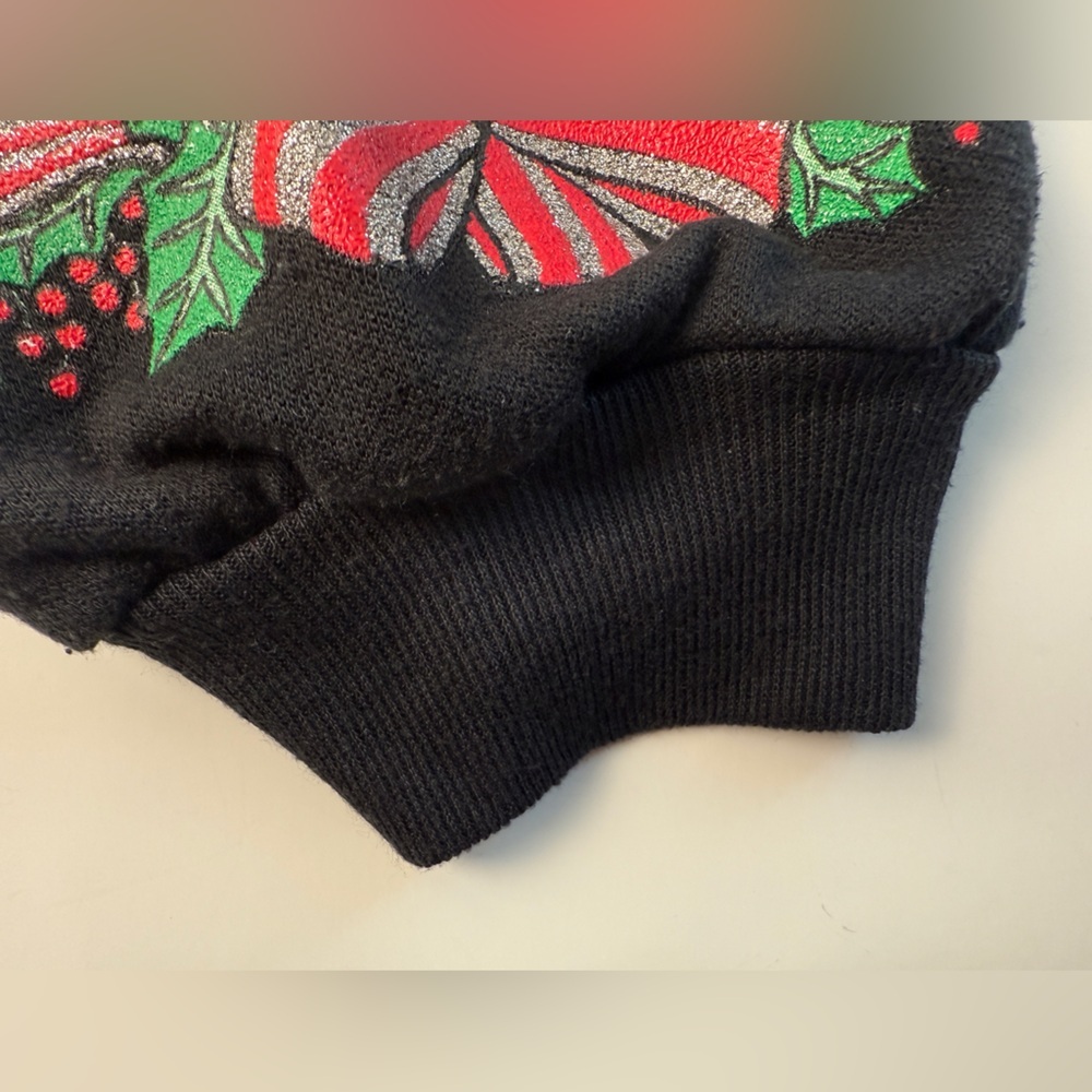 Nutcracker Vintage Holiday Sweater Black w/ Christmas/Winter Scene Size 24W/44 - Picture 6 of 11